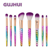 GUJHUI 8PCS Make Up Foundation Eyebrow Eyeliner Blush Cosmetic Concealer Brushes pincel de base Anne