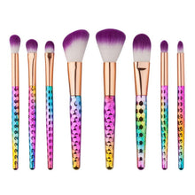 GUJHUI 8PCS Make Up Foundation Eyebrow Eyeliner Blush Cosmetic Concealer Brushes pincel de base Anne
