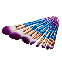 GUJHUI Multicolor 8PCS Make Up Foundation Eyebrow Eyeliner Blush Cosmetic Concealer Brushes cosmeticos Anne