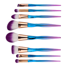 GUJHUI Multicolor 8PCS Make Up Foundation Eyebrow Eyeliner Blush Cosmetic Concealer Brushes cosmeticos Anne