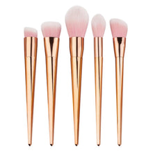GUJHUI RoseGold colour 12PCS Make Up Foundation Eyebrow Eyeliner Blush Cosmetic Concealer Brushes pinceles maquillaje Anne