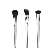 GUJHUI Silver Color 4PCS Make Up Foundation Eyebrow Eyeliner Blush Cosmetic Concealer Brushes Anne