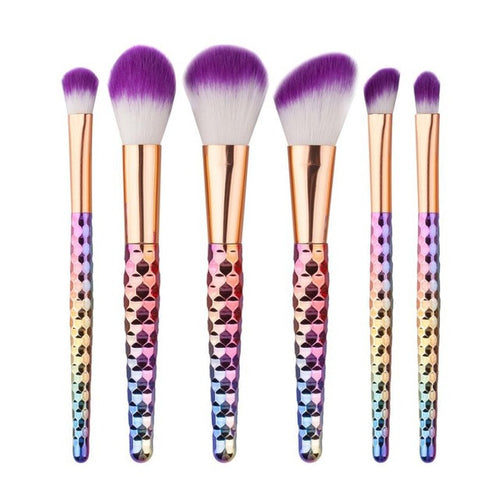 GUJHUI makes applying makeup a luxurious experience 6PCS Cosmetic Makeup Brush Makeup Brush Eyeshadow Brush Anne