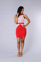 Gauze Lace Mesh Patchwork Side Slit Sleeveless See Through Mini Short Red Party Club Sexy Dress 2016 New Arrival Fashion