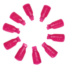 Goforward 10Pcs/Set Plastic Nail Art Soak Off Cap Clip UV Gel Polish Remover Wrap