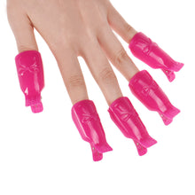 Goforward 10Pcs/Set Plastic Nail Art Soak Off Cap Clip UV Gel Polish Remover Wrap