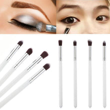 Gold Silver Color 4Pcs Makeup Cosmetic Tool Eyeshadow Eye Contour Powder Foundation Blending Brush Set pinceaux maquillage Anne