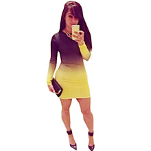 Gradient Bodycon Dresses Women Clothing Vestidos Robe Summer Style Women Dress Black Summer Dress 2015 Dresses Vestido