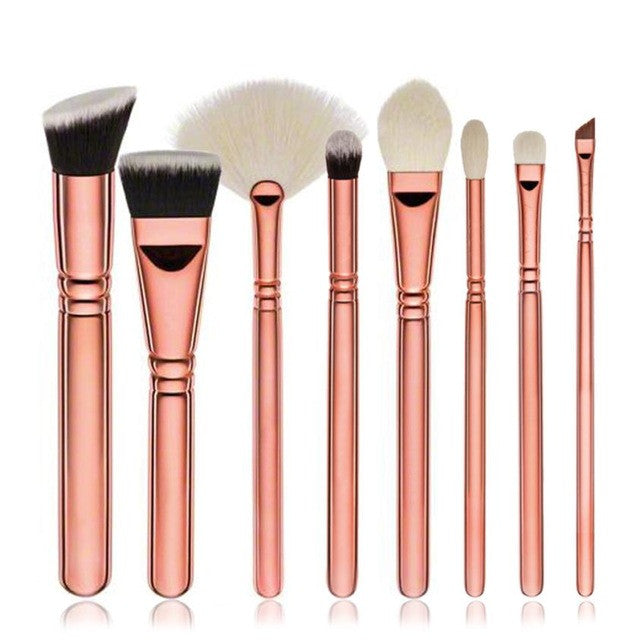 HOT New Arrival 8pcs Cosmetic Makeup Brush Blusher Eye Shadow Brushes Set Kit Made from high-grade synthetic fibers Anne