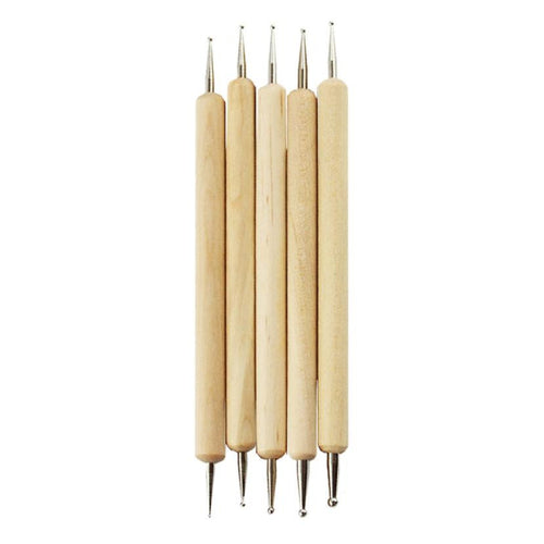 HOT New Arrival Can be used on natural nails New 5pcs 2 Way Dotting Manicure Tools Painting Pen Nail Art Pen Nail Care Anne
