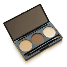 HOT New Arrival Eyebrow Powder Eye Brow Palette Cosmetic Makeup Shading Kit Brush Mirror Glitter,Shimmer,Matte,Natural Anne