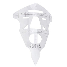 HOT New Arrival Microblading Reusable Makeup Brow Measure Eyebrow Guide Ruler Permanent Tools Anne