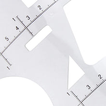 HOT New Arrival Microblading Reusable Makeup Brow Measure Eyebrow Guide Ruler Permanent Tools Anne