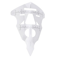 HOT New Arrival Microblading Reusable Makeup Brow Measure Eyebrow Guide Ruler Permanent Tools Anne