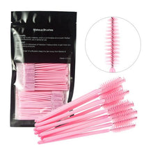 HUAMIANLI 100% brand new and high quality 100PCS Make Up Brush Synthetic Fiber One-Off Disposable Eyelash Brush maquillaje Anne