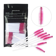 HUAMIANLI 100% brand new and high quality 100PCS Make Up Brush Synthetic Fiber One-Off Disposable Eyelash Brush maquillaje Anne