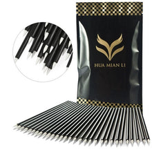 HUAMIANLI 100pcs Disposable Eyeliner Makeup Wand Applicator Cosmetics Brush Tools Easy and convenient to use oval brushes Anne