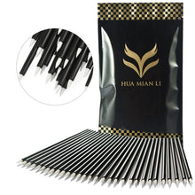 HUAMIANLI 100pcs Disposable Eyeliner Makeup Wand Applicator Cosmetics Brush Tools Easy and convenient to use oval brushes Anne