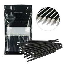 HUAMIANLI 100pcs Disposable Eyeliner Makeup Wand Applicator Cosmetics Brush Tools Easy and convenient to use oval brushes Anne