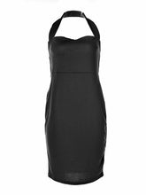 Halter Low Cut Strap Black Bandage Bodycon Dress High Waist Army Green Club Wear Dresses New 2016 Sheath Dress Summer 2016