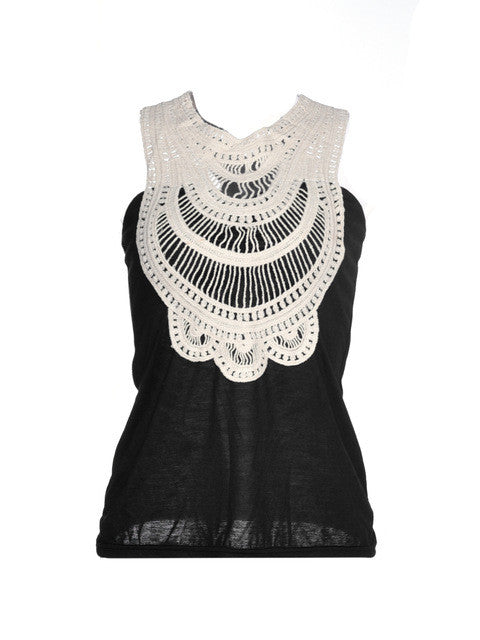 Handmade Crochet Hollow Fashion Elegant Summer Tank Top Sexy Fashion Vest Casual Tank 2016 Ladies Shirt Boho Pattern Bohemian