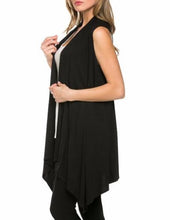 High Low Shirt Open Long Kimono Cardigan Asymmetrical Sleeveless Cotton Polyester Casual Elegant blouse Fashion Top 2016
