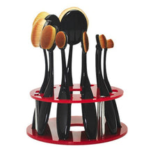 High Quality 10 Hole Oval Makeup Brush Holder Drying Rack Organizer Cosmetic Shelf Tool Acrylic Material Anne