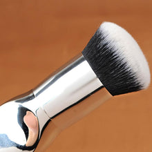 High Quality 19*4*3cm Nylon hair Pro Cosmetic Makeup Face Powder Blusher Toothbrush Curve Foundation Brush trousse Anne