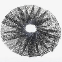 High Quality 20*4cm Wonderful gift for you and your friends 20 Black Lace Flower Transfer Film Nail Design Sexy Sticker Decals