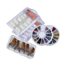 High Quality 21 in 1 Combo Set Professional DIY UV Gel Nail Art Kit 9W Lamp Dryer Brush Buffer Tool Nail Tips Glue Acrylic Set