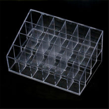 High Quality Generic 24 Stand Trapezoid Clear Lipstick Lotion Makeup Cosmetic Holder Case Storage Display Stand Shelf Tool #45