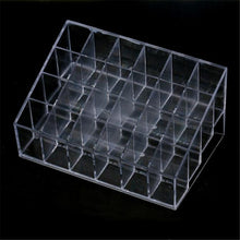 High Quality Generic 24 Stand Trapezoid Clear Lipstick Lotion Makeup Cosmetic Holder Case Storage Display Stand Shelf Tool #45