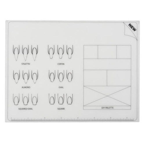 High Quality Silicone Workspace Stamping Plate Washable Mat Table Transfer Tools For Nail Art Washable easy to clean Anne