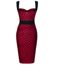 High Waist Vintage Dot Print Bow Belt Sleeveless Women Tank Dress Elegant Midi Knee Length Casual Woman Summer Dress Bodycon
