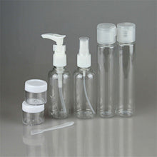 Holiday Set with Clear Plastic Material 7pcs Set Empty Tubes Cosmetic Cream Travel Lotion Containters Packing Empty Bottle Anne