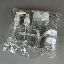 Holiday Set with Clear Plastic Material 7pcs Set Empty Tubes Cosmetic Cream Travel Lotion Containters Packing Empty Bottle Anne