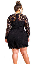 Hollow Out Lace Jumpsuit Floral Lace Crochet Plus Size One Piece Short Outfit Black Jumpsuits For Women See Through Chubby Girl