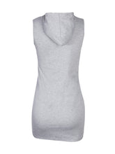 Hooded Sleeveless Pocket Bodycon Casual Mini Short Dress 2016 New Style Summer Dress Fashion New Arrival