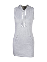 Hooded Sleeveless Pocket Bodycon Casual Mini Short Dress 2016 New Style Summer Dress Fashion New Arrival