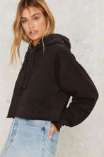 Hooded Solid Full Sleeve Women Jacket Autumn Short Cotton Pullover Casual Loose Tops 2016 New Fashion Women Jacket