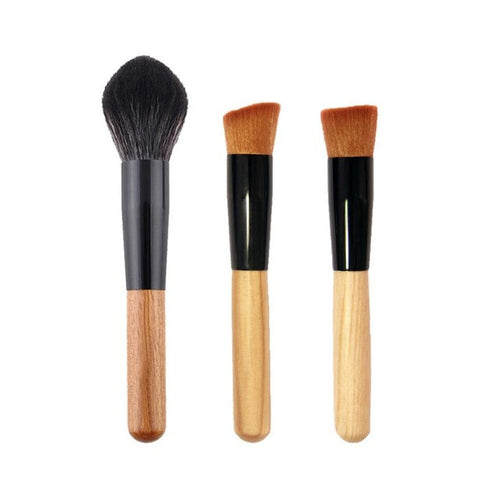 Hot 3 PCS Cosmetic Makeup Brush Powder Concealer Blush Liquid Foundation brush set cosmetic 2017 Anne