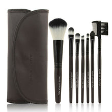 Hot 7 Pcs Wood Makeup Brush Set Make up Cosmetic Tools Bag Beauty Brushes Eyeshadow Eyeliner Power Foundation Lip Brush Set Kits