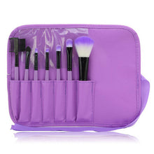 Hot 7 Pcs Wood Makeup Brush Set Make up Cosmetic Tools Bag Beauty Brushes Eyeshadow Eyeliner Power Foundation Lip Brush Set Kits