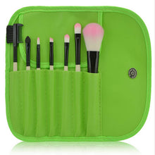Hot 7 Pcs Wood Makeup Brush Set Make up Cosmetic Tools Bag Beauty Brushes Eyeshadow Eyeliner Power Foundation Lip Brush Set Kits