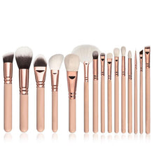 Hot Fashion 15 PCS Pro Makeup Brushes Set Cosmetic Complete Eye Kit + Case pinceis de maquiagem profissional 2017 Anne