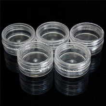 Hot Fashion 50Pcs Clear Plastic Empty Cosmetic Sample Containers Jars Pots Small 3g Perfect for sampling mineralized Anne