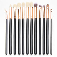 Hot Fashion Novelty 12pcs Eye Brush Set Cosmetics Concealer Eyeliner Blending Eyeshadow Brushes eye brush Anne