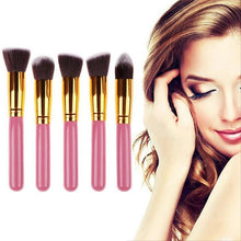 Hot Fashion Novelty 5PCS Cosmetic Set Eyeshadow Foundation Wood Pro MakeUp Brush Tools Anne