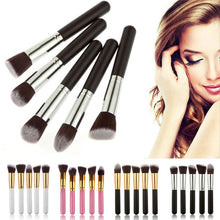Hot Fashion Novelty 5PCS Cosmetic Set Eyeshadow Foundation Wood Pro MakeUp Brush Tools Anne
