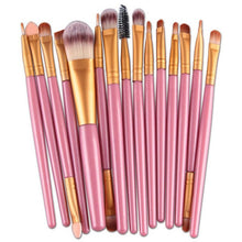 Hot Fashion Novelty Synthetic Hair 15 pcs/Sets Eye Shadow Foundation Eyebrow Lip Brush Makeup Brushes Tool Anne